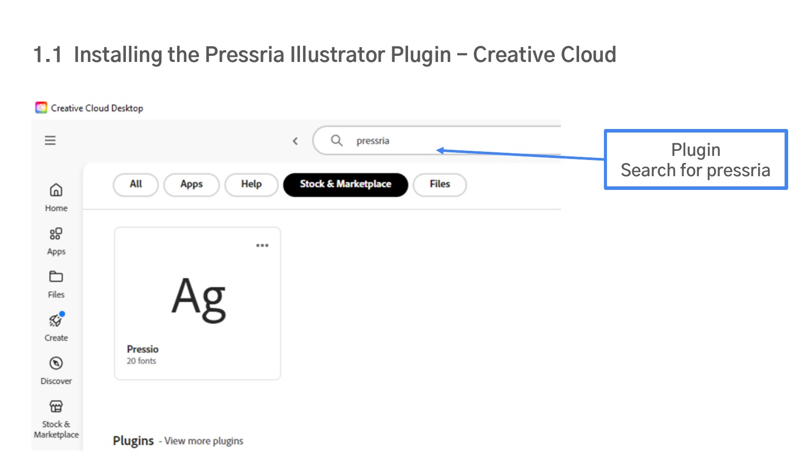 Search for the Pressria plugin