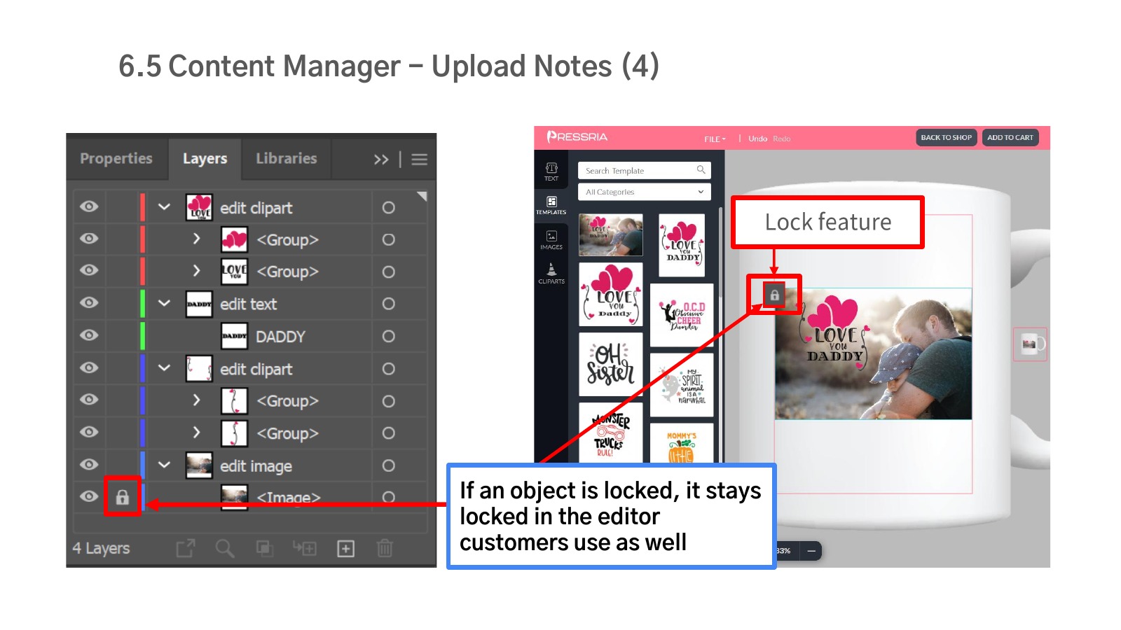 Upload rules — the lock feature