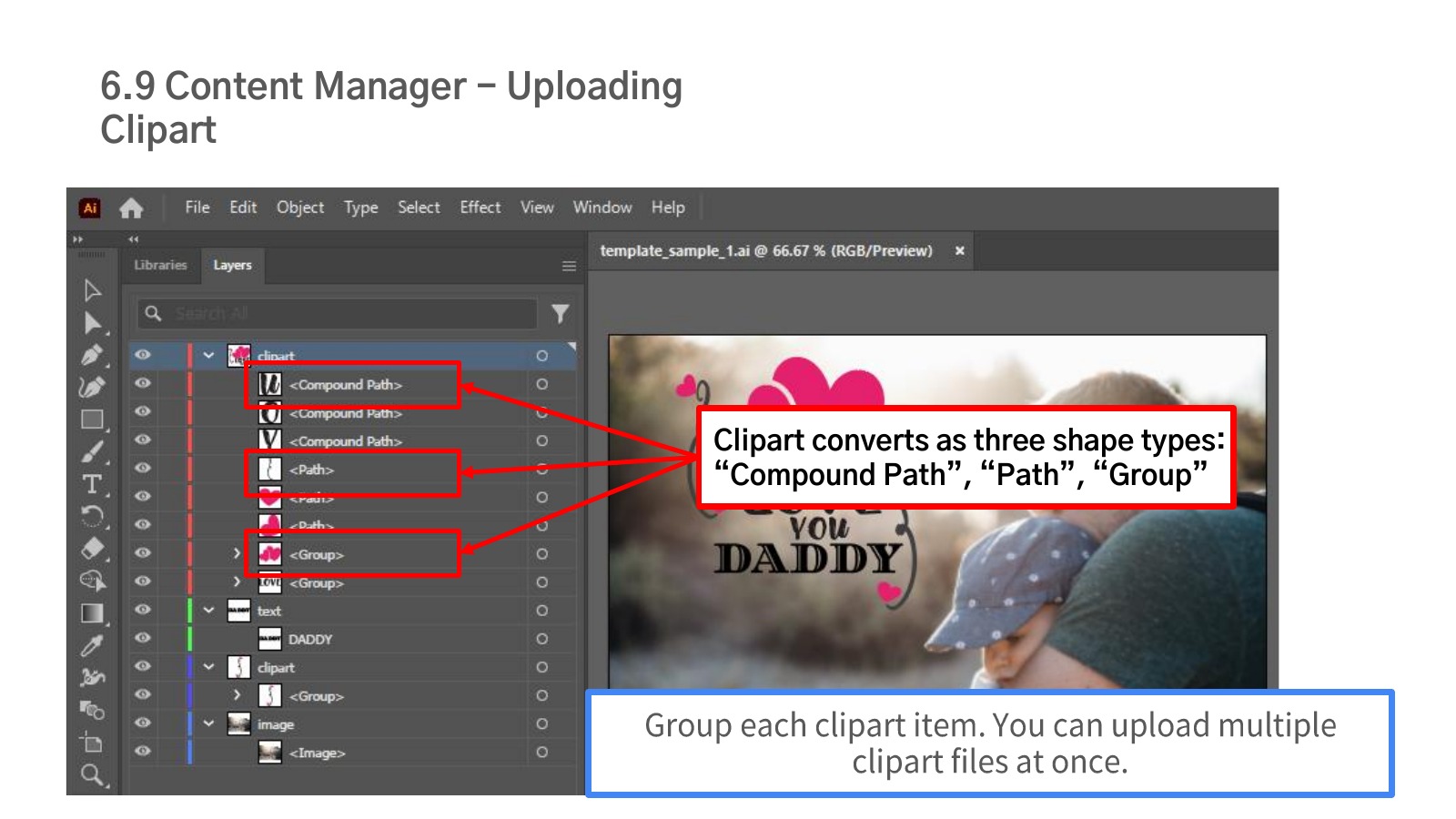 Upload clipart