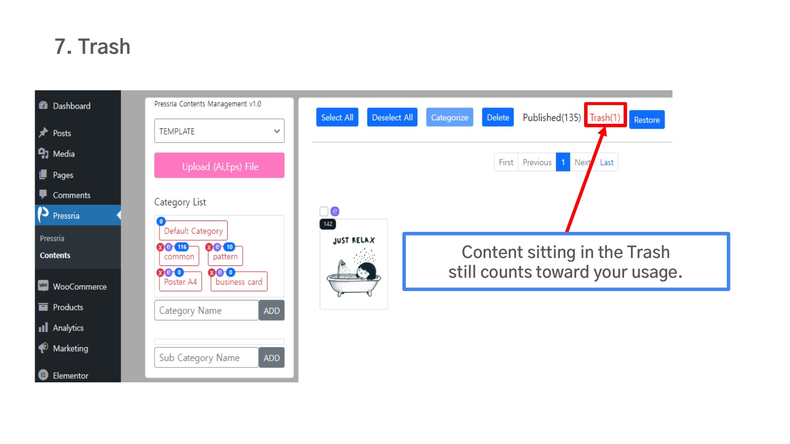 Managing deleted content